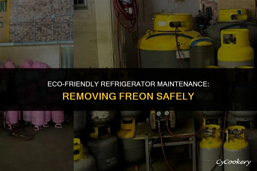 how to get the freon out of a refrigerator