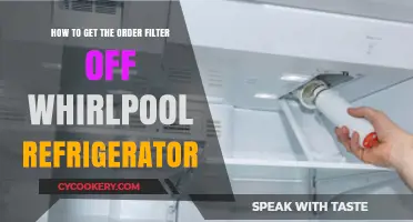 Removing the Order Filter from Your Whirlpool Refrigerator: A Simple Guide