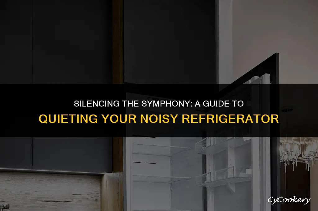 how to get the refrigerator to stop making noise