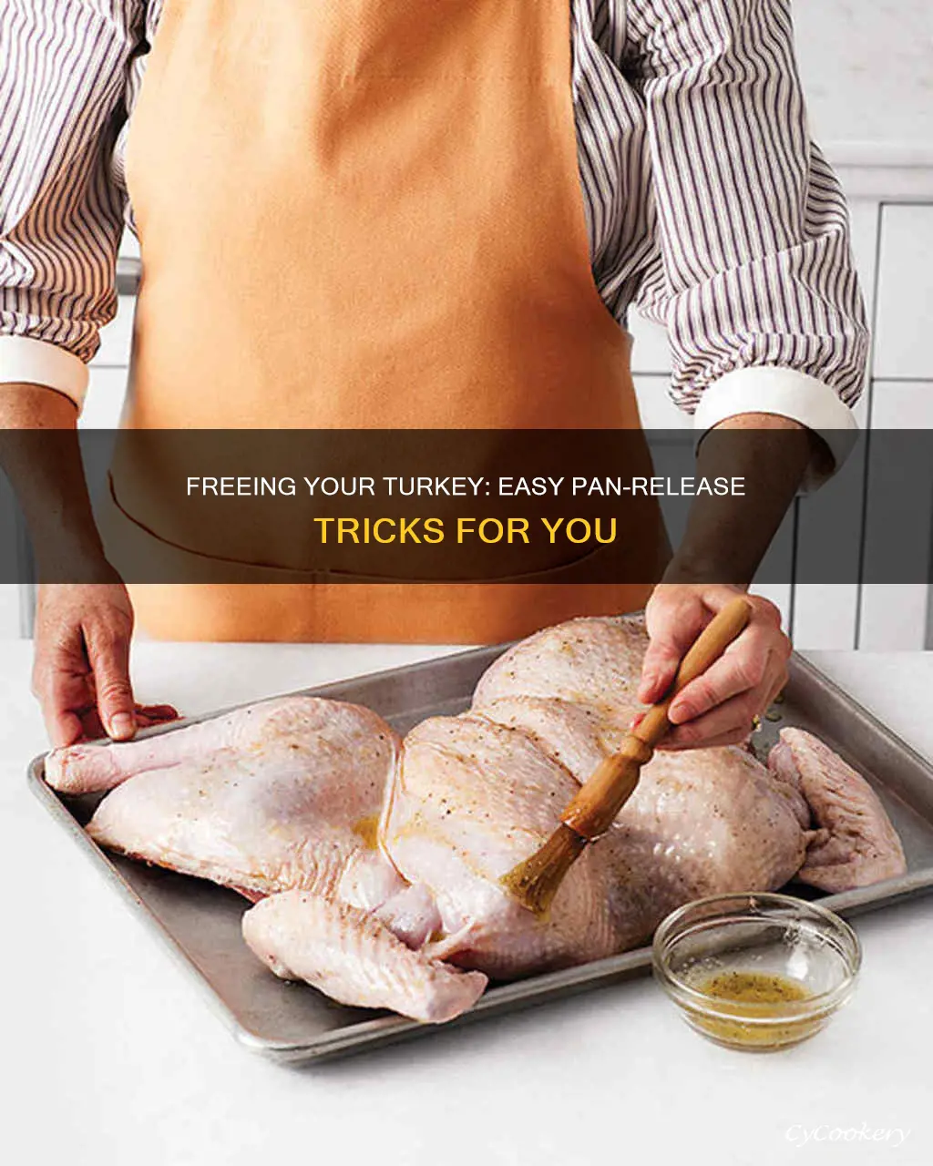 how to get the turkey out of the pan