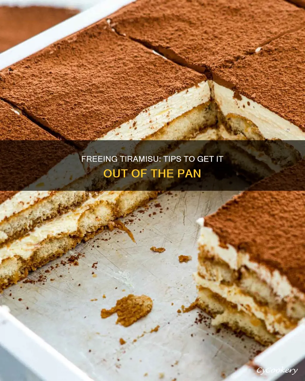 how to get tiramisu out of pan