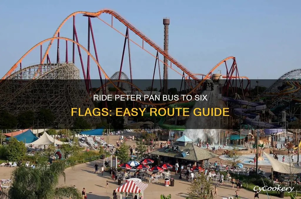 how to get to six flags using peter pan bus