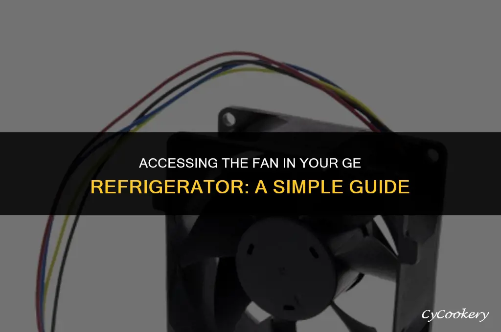 how to get to the fan in ge refrigerator