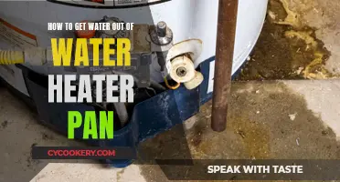 Removing Water from the Water Heater Pan