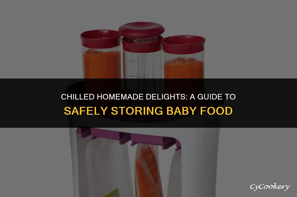 how to give refrigerated homemade food for babies