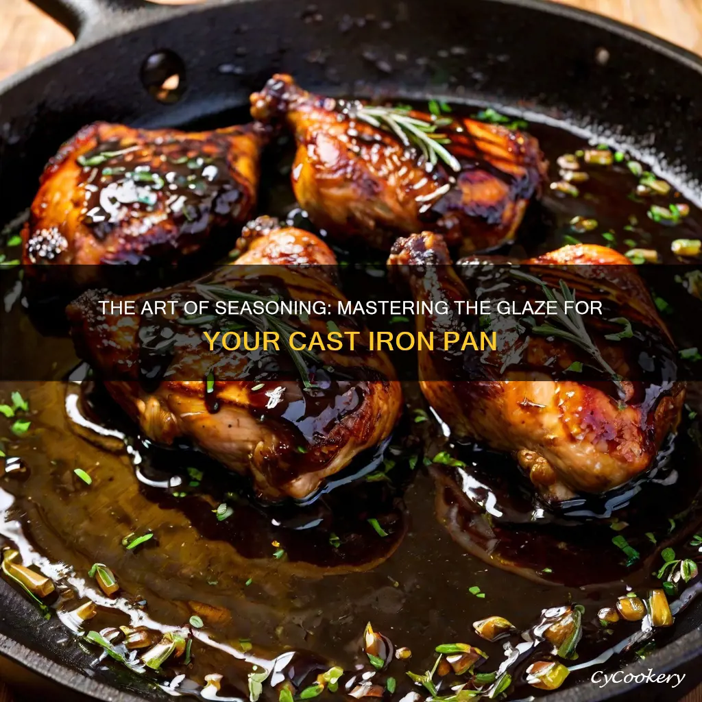 how to glaze a cast iron pan