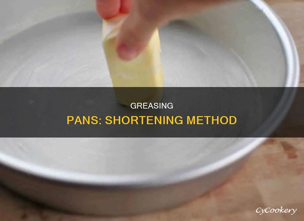 how to grease a pan with shortening