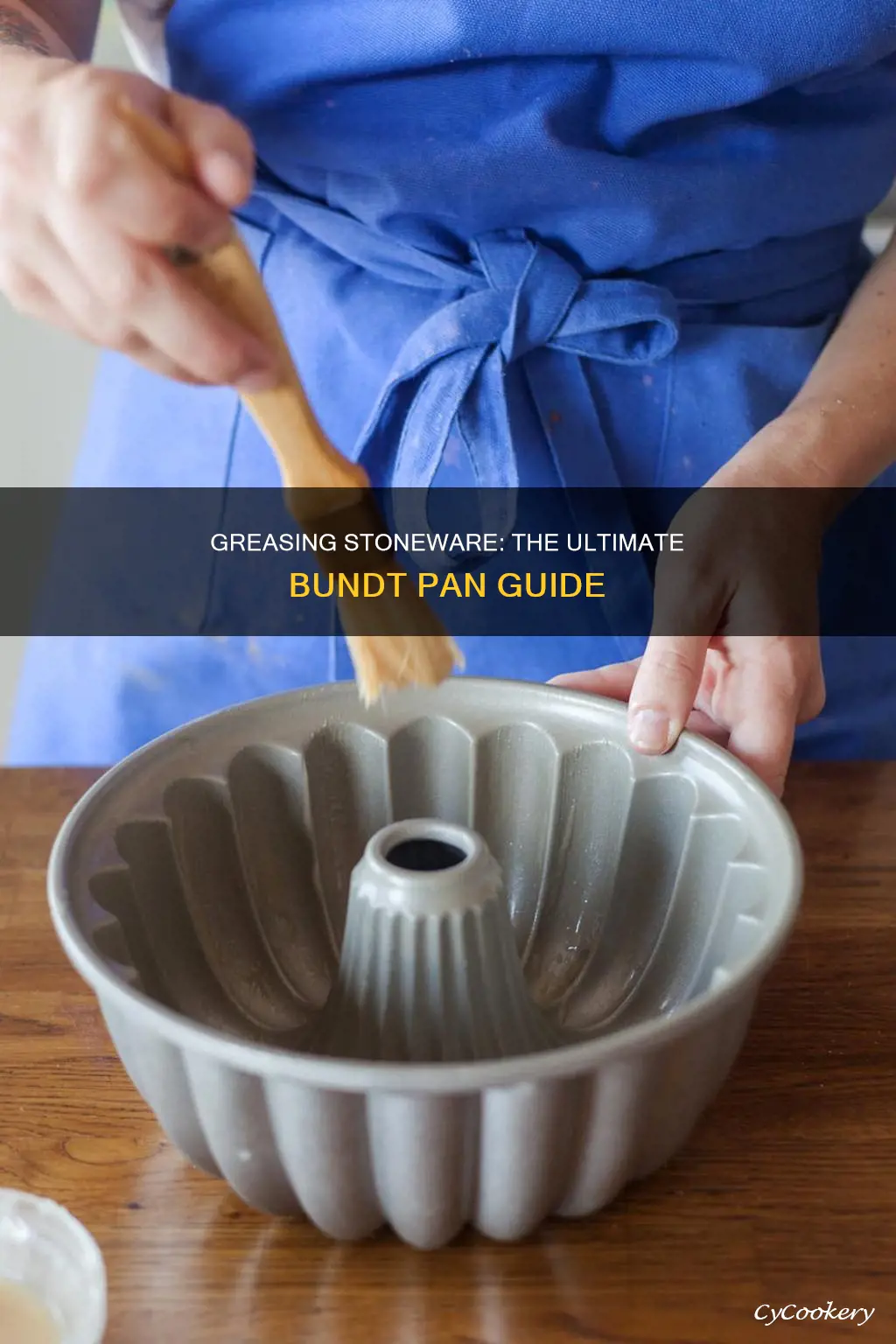 how to grease a stoneware bundt pan