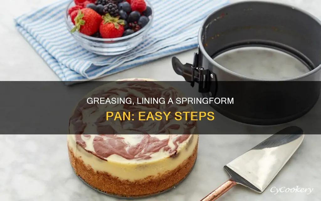 how to grease and line a springform pan