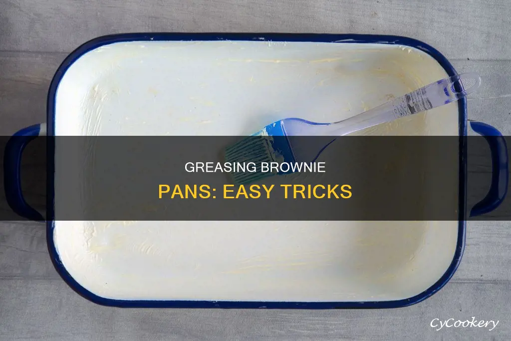 how to grease brownie pan