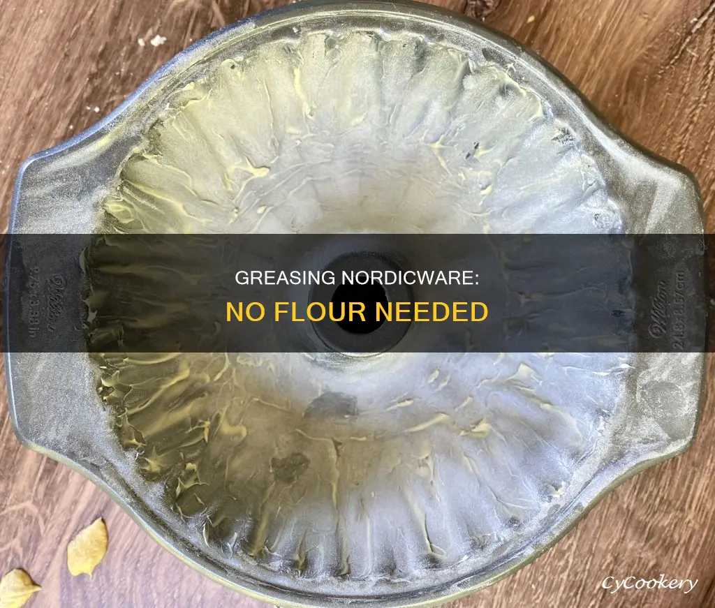 how to grease nordicware pan with no flour