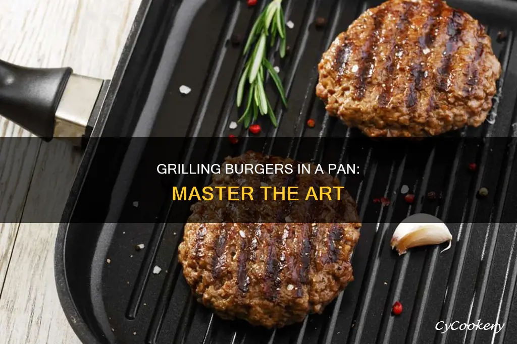 how to grill a burger in a pan