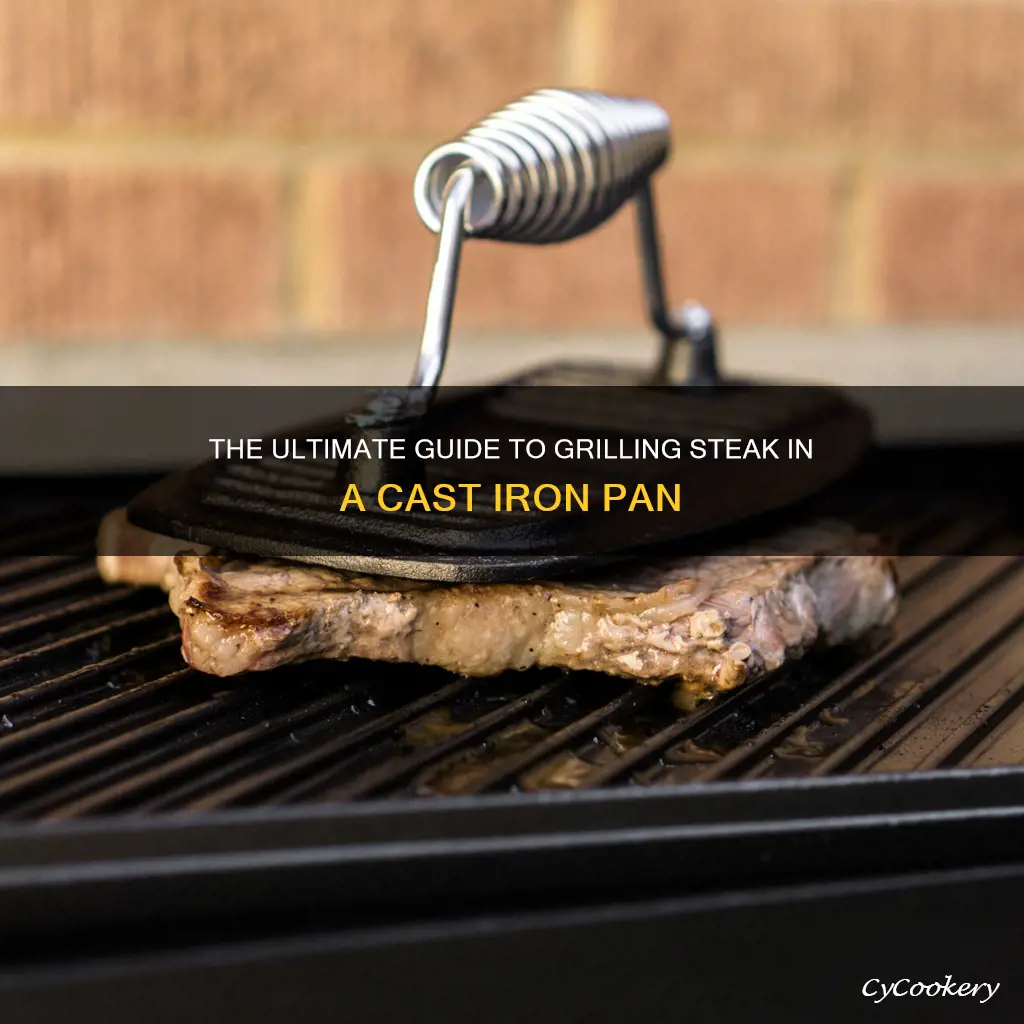 how to grill a steak in a cast iron pan