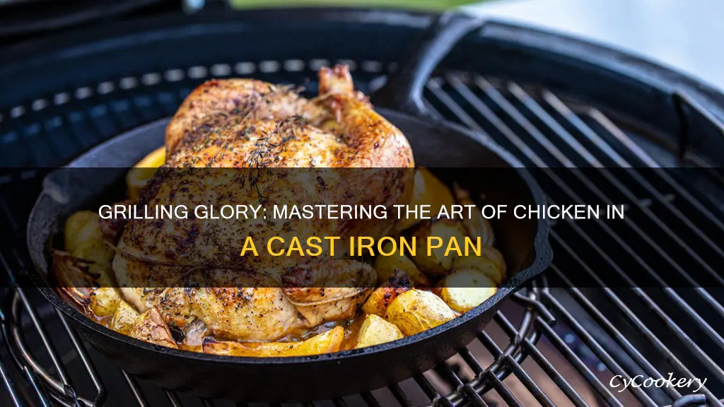 how to grill chicken in a cast iron pan