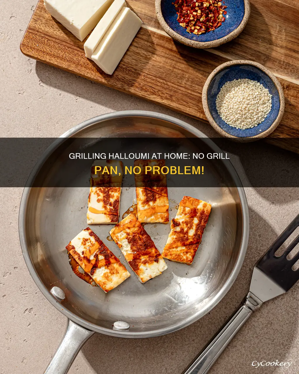 how to grill halloumi at home without a grill pan