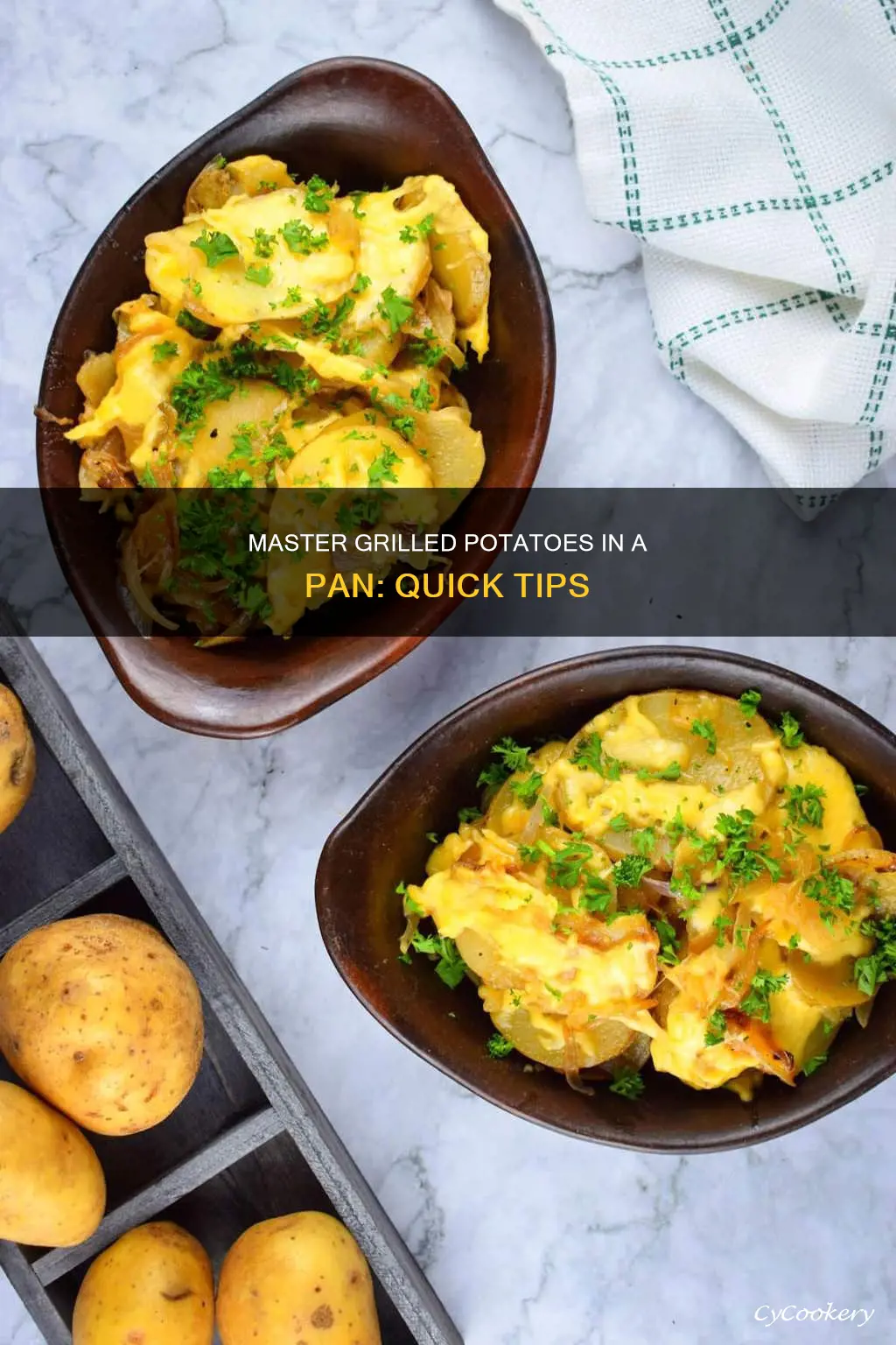 how to grill potatoes in a pan