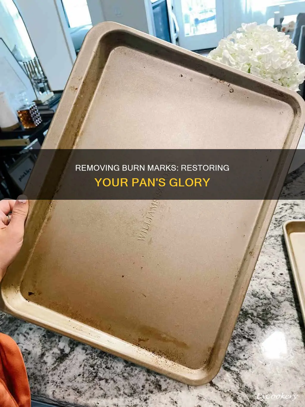 how to grt burn marks out of pan