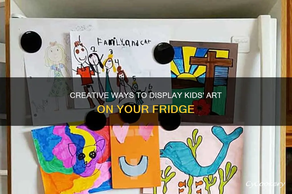 how to hang artwork on the refrigerator