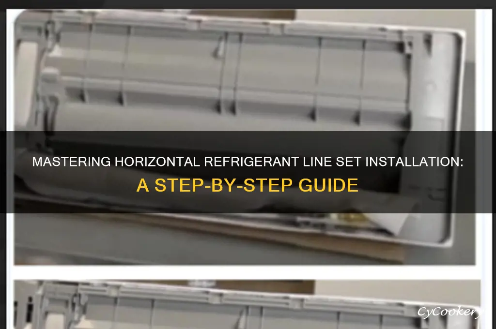 how to hang horzontal refrigerant line set