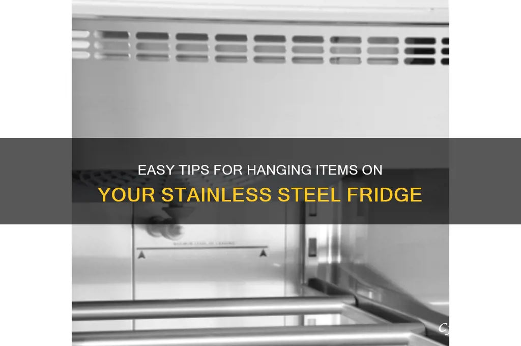 how to hang on stainless steel refrigerator