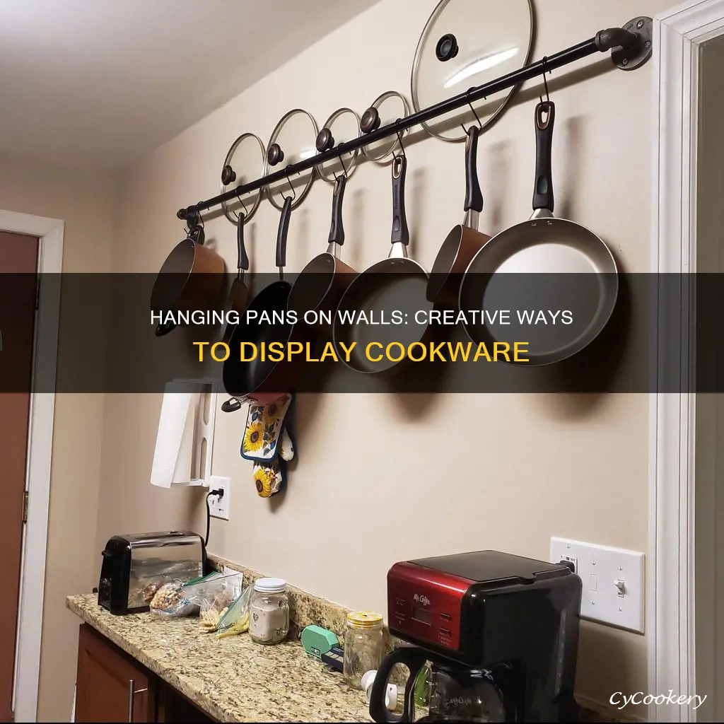 how to hang pans on the wall