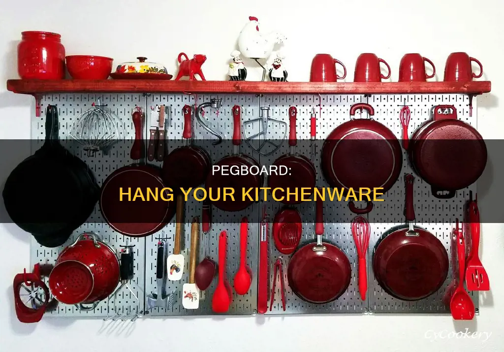 how to hang pegboard for pots and pans