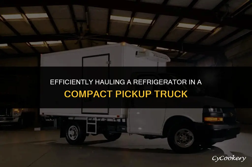 how to haul a refrigerator in a small pickup