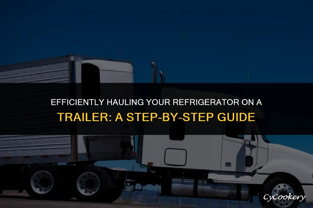how to haul a refrigerator on a trailer