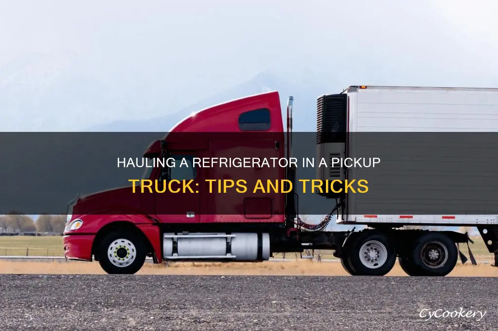how to haul refrigerator in pickup truck