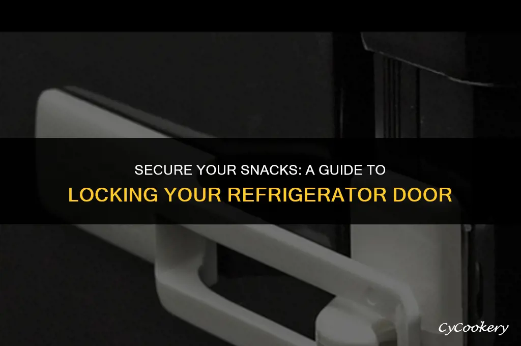how to have a lock on a refrigerator door