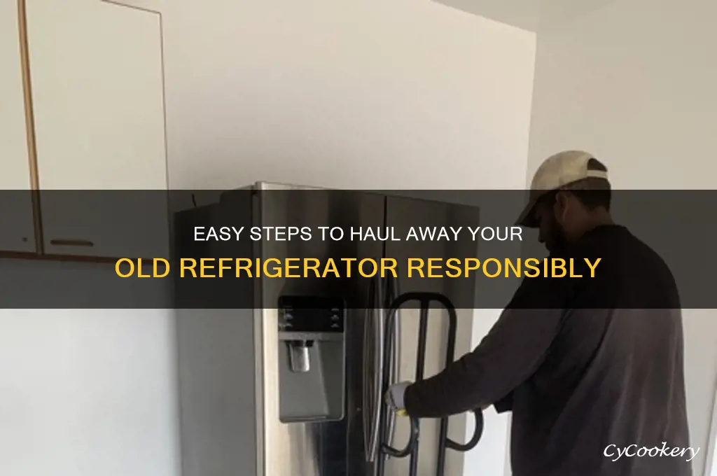 how to have old refrigerator haul away