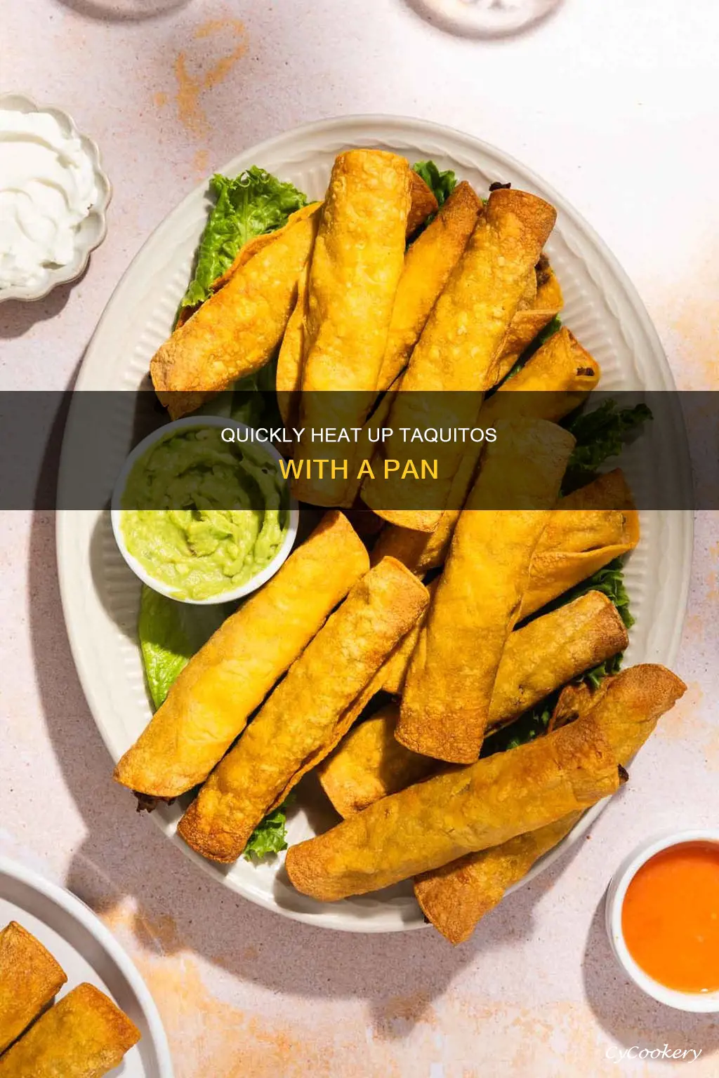 how to heat delimex taquitos in pan