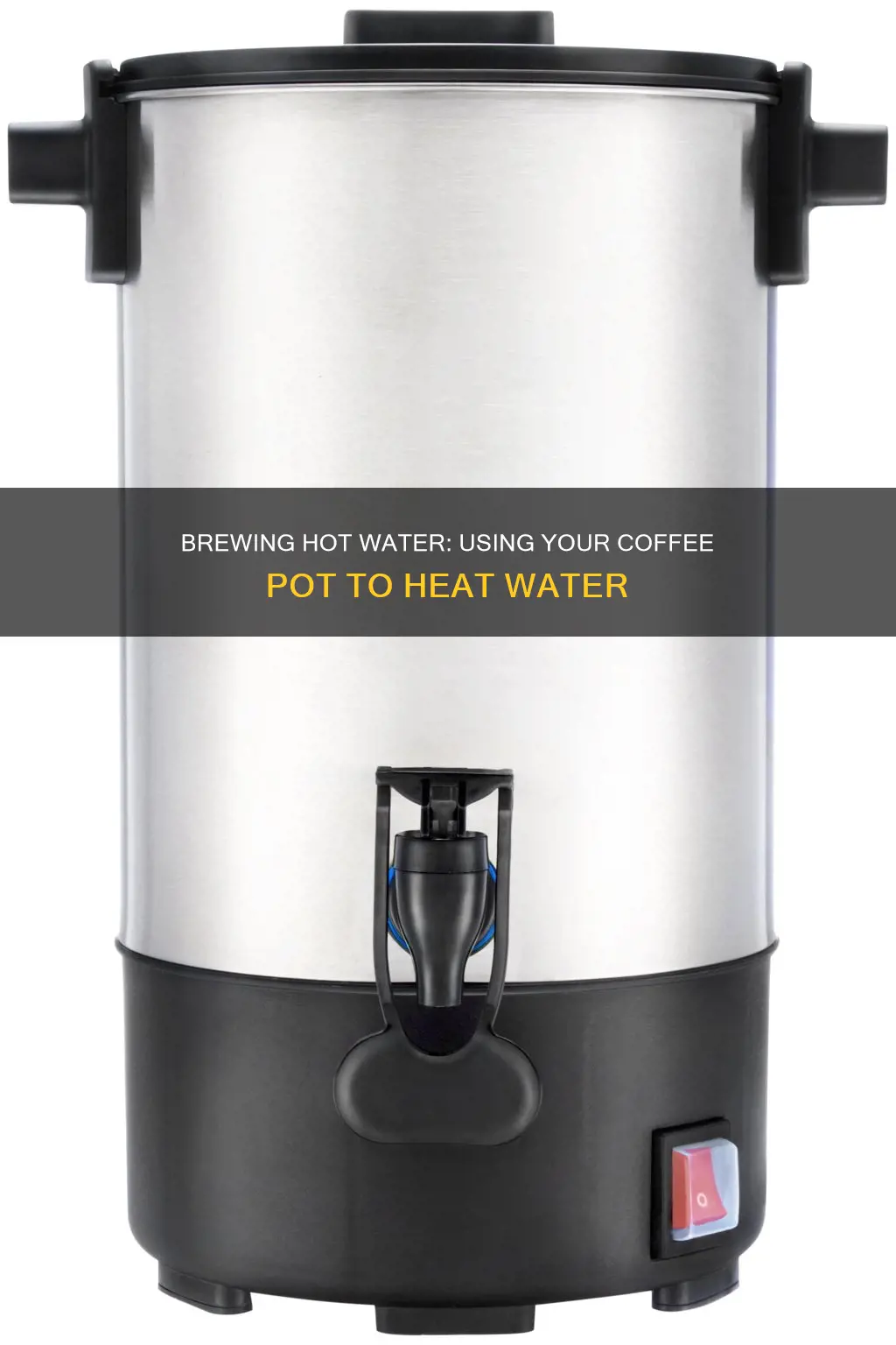 how to heat hot water in a coffee pot