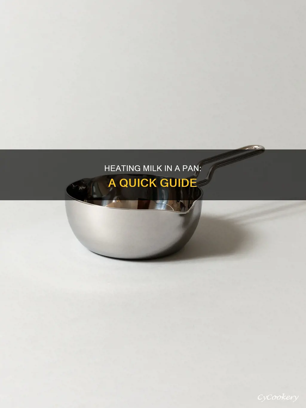 how to heat milk in a pan