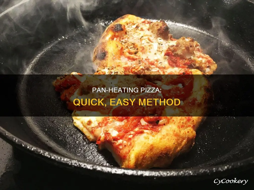 how to heat pizza in a pan