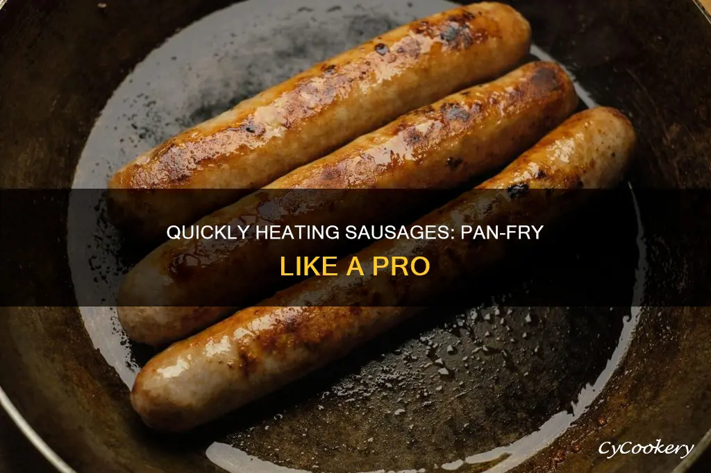 how to heat sausage in a pan