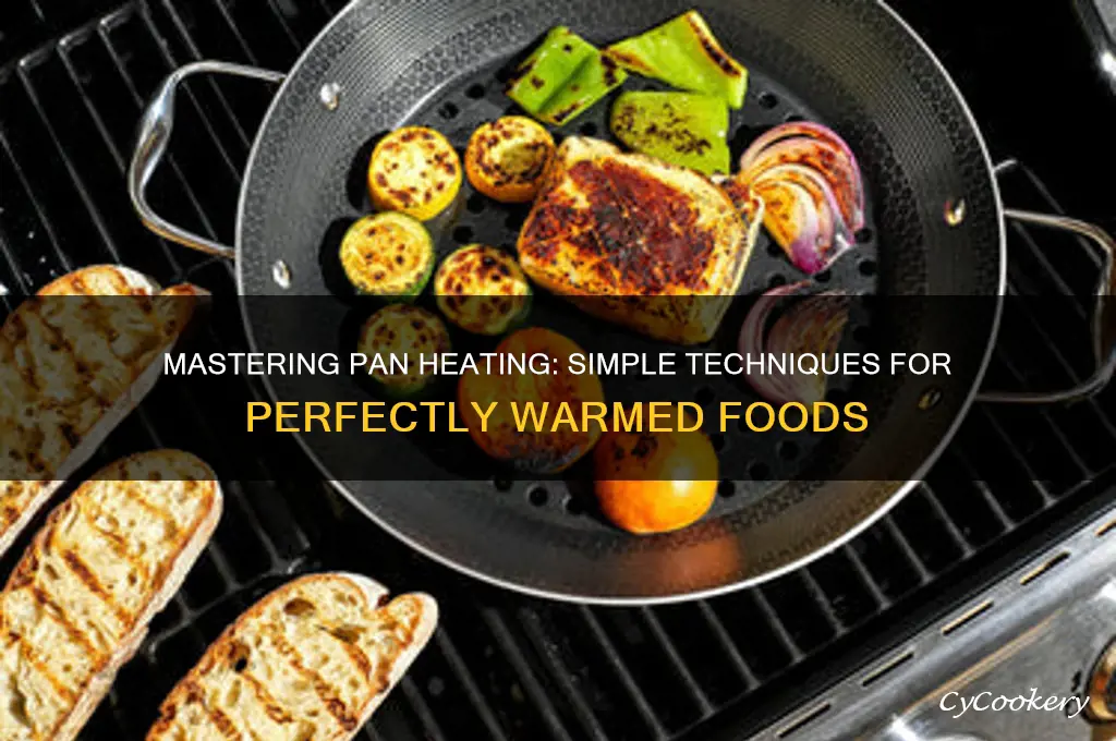 how to heat something using a pan