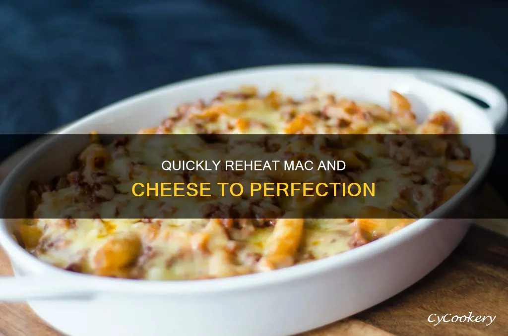 how to heat up a pan of macaroni and cheese