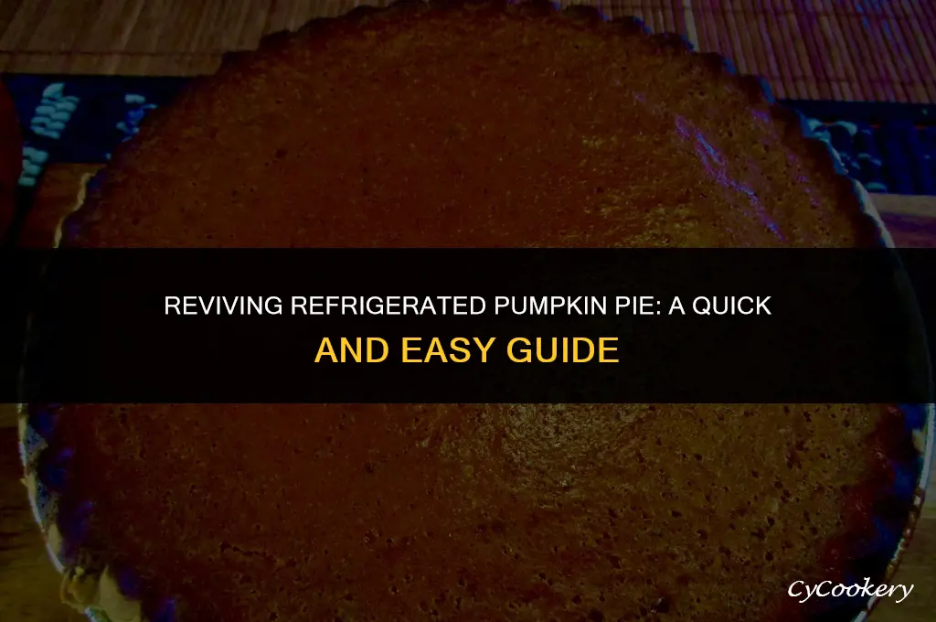 how to heat up a refrigerated pumpkin pie