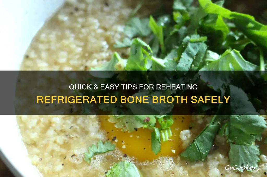 how to heat up refrigerated bone broth