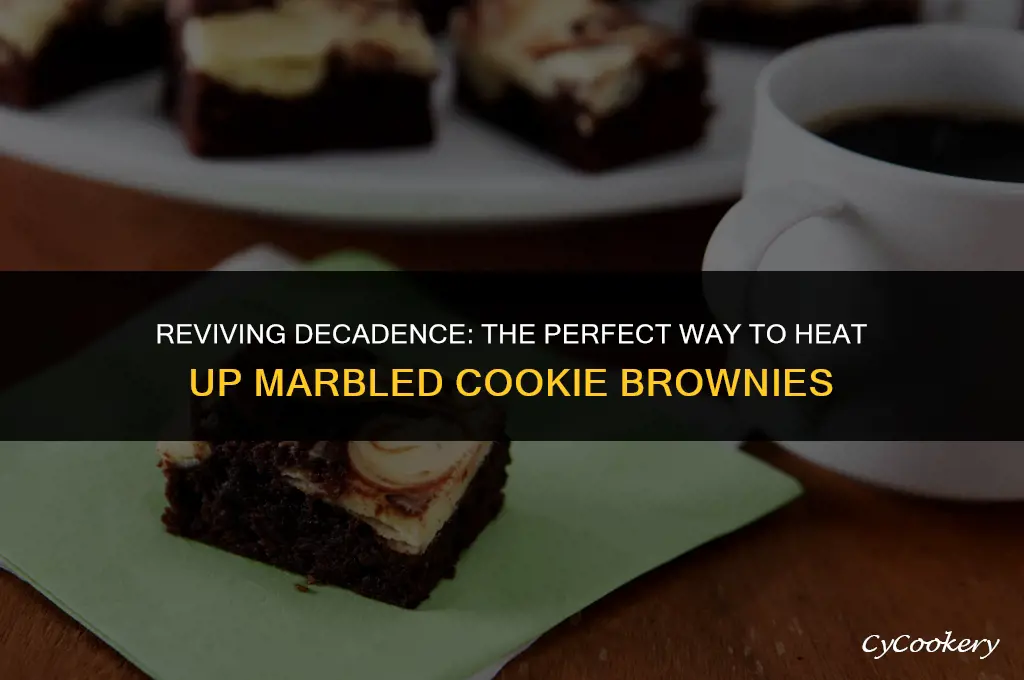 how to heat up refrigerated marbled cookie brownie
