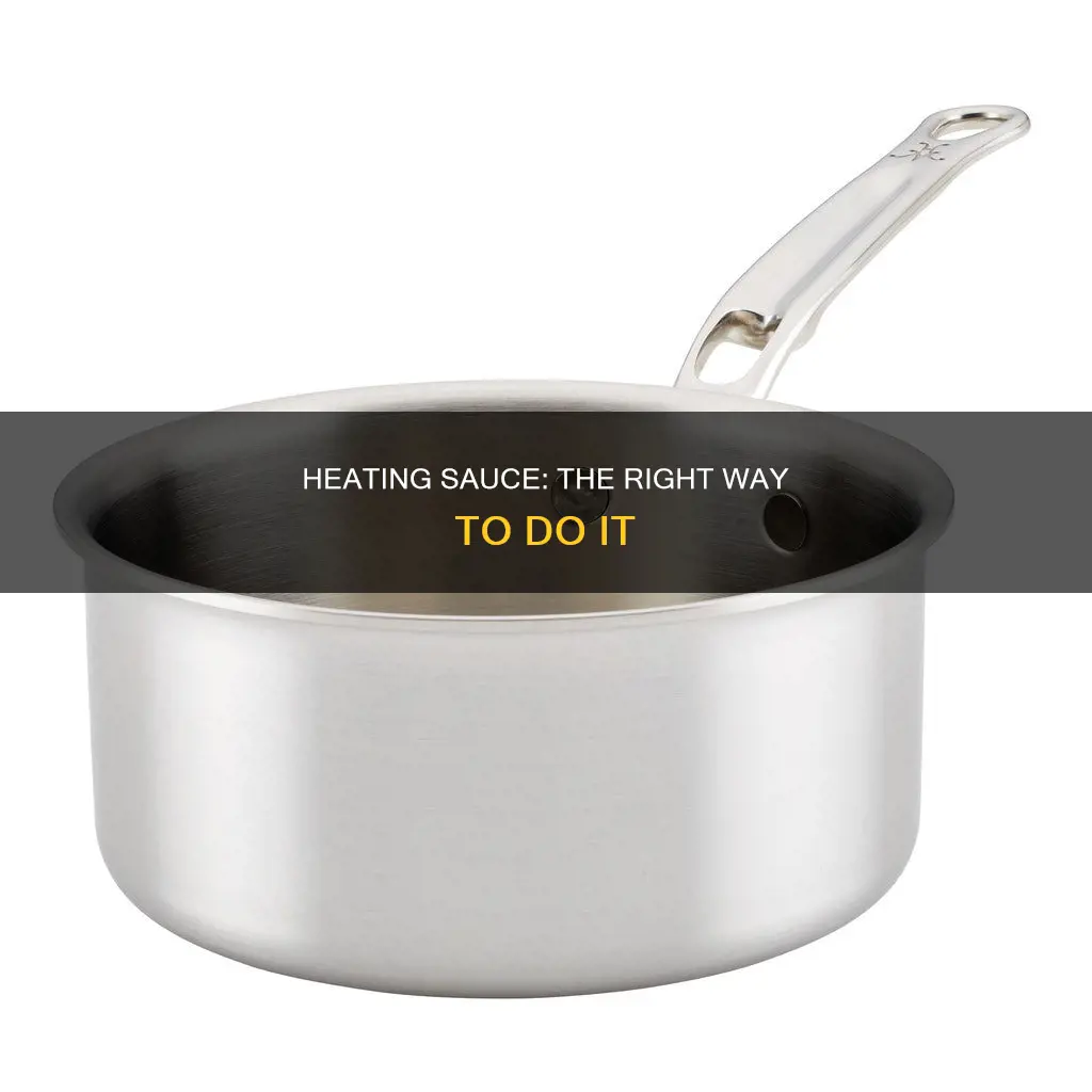 how to heat up sauce in a pan