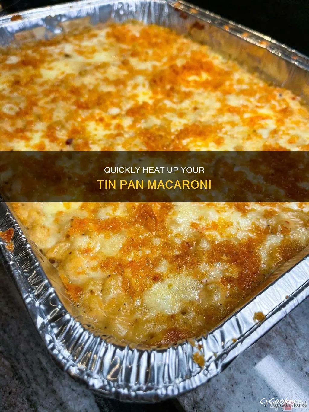 how to heat up tin pan macaroni