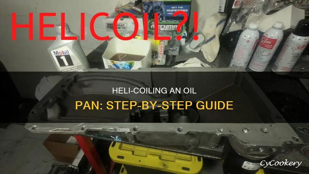 how to heli coil an oil pan