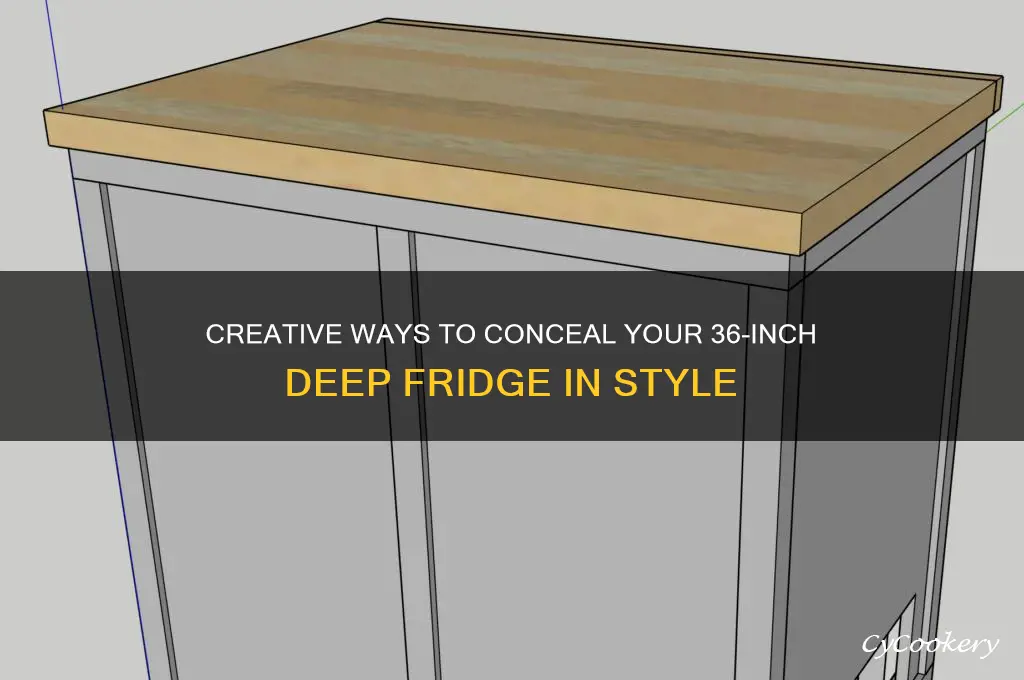 how to hide a 36 deep refrigerator