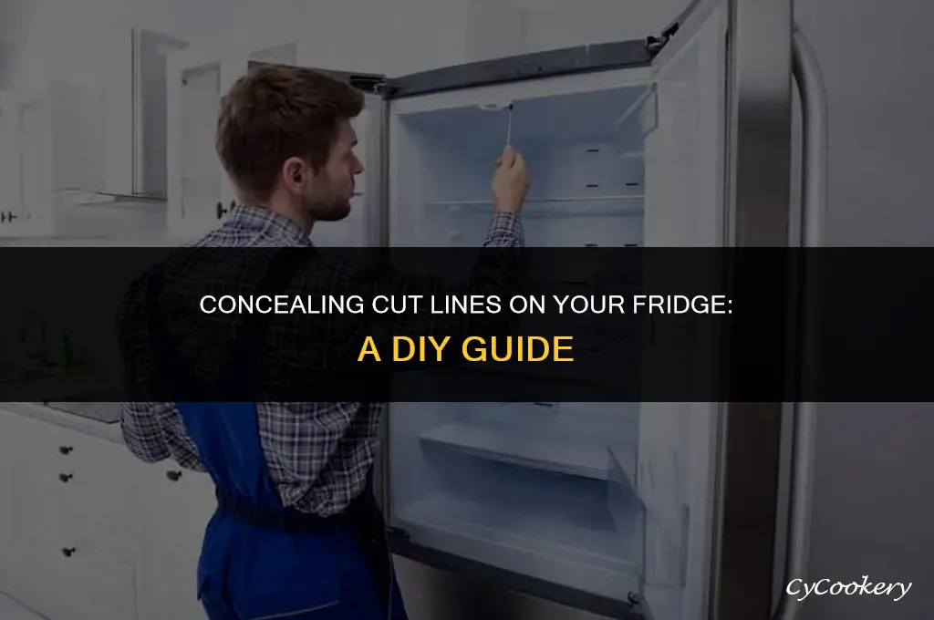 how to hide cut lines from a refrigerator