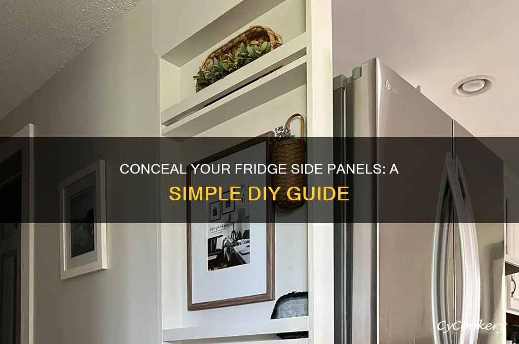 how to hide side panels on refrigerator