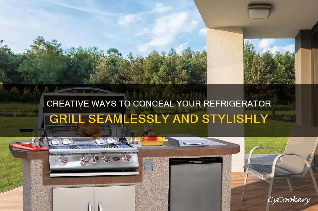how to hide the grill of refrigerator