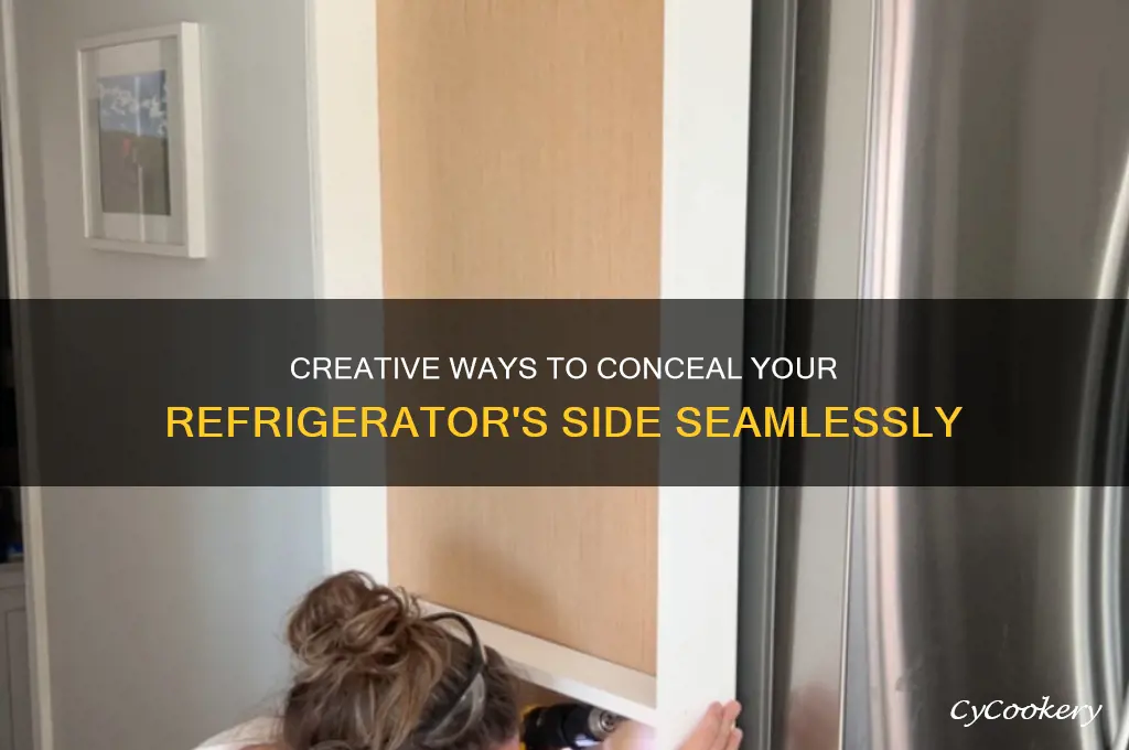 how to hide the side of a refrigerator