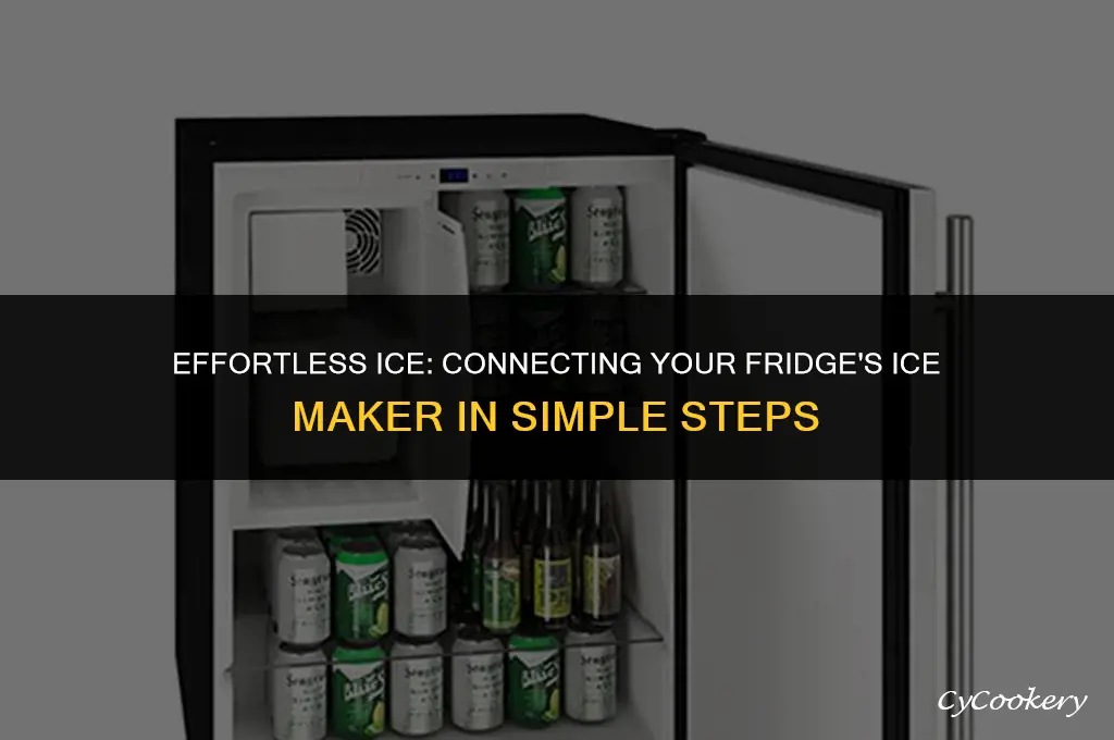 how to hook up a refrigerator ice machine
